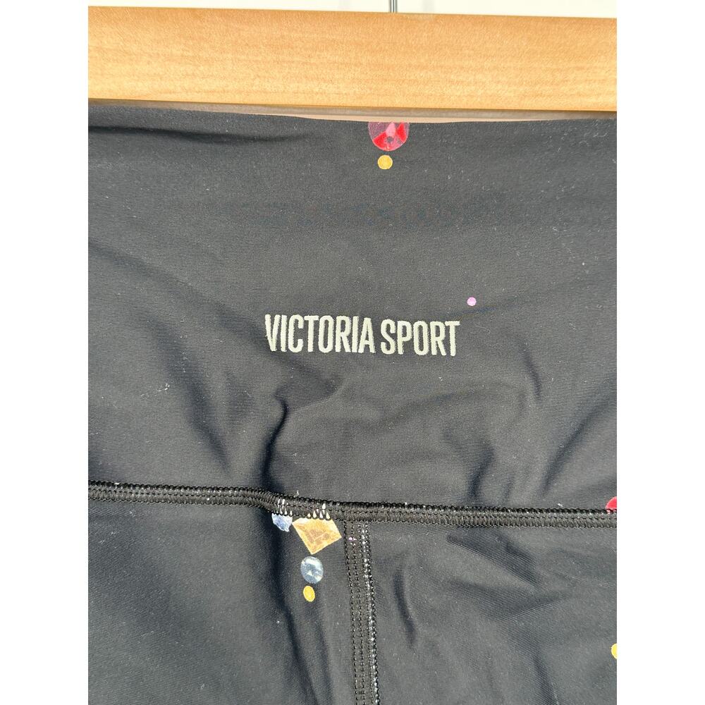 Victoria's Secret Sport Jewel Print Leggings XS Black High Rise Activewear Gym - Picture 4 of 6